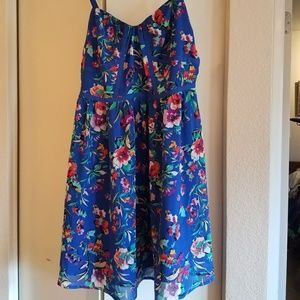 Nicole miller- blue floral dress- modern (12)